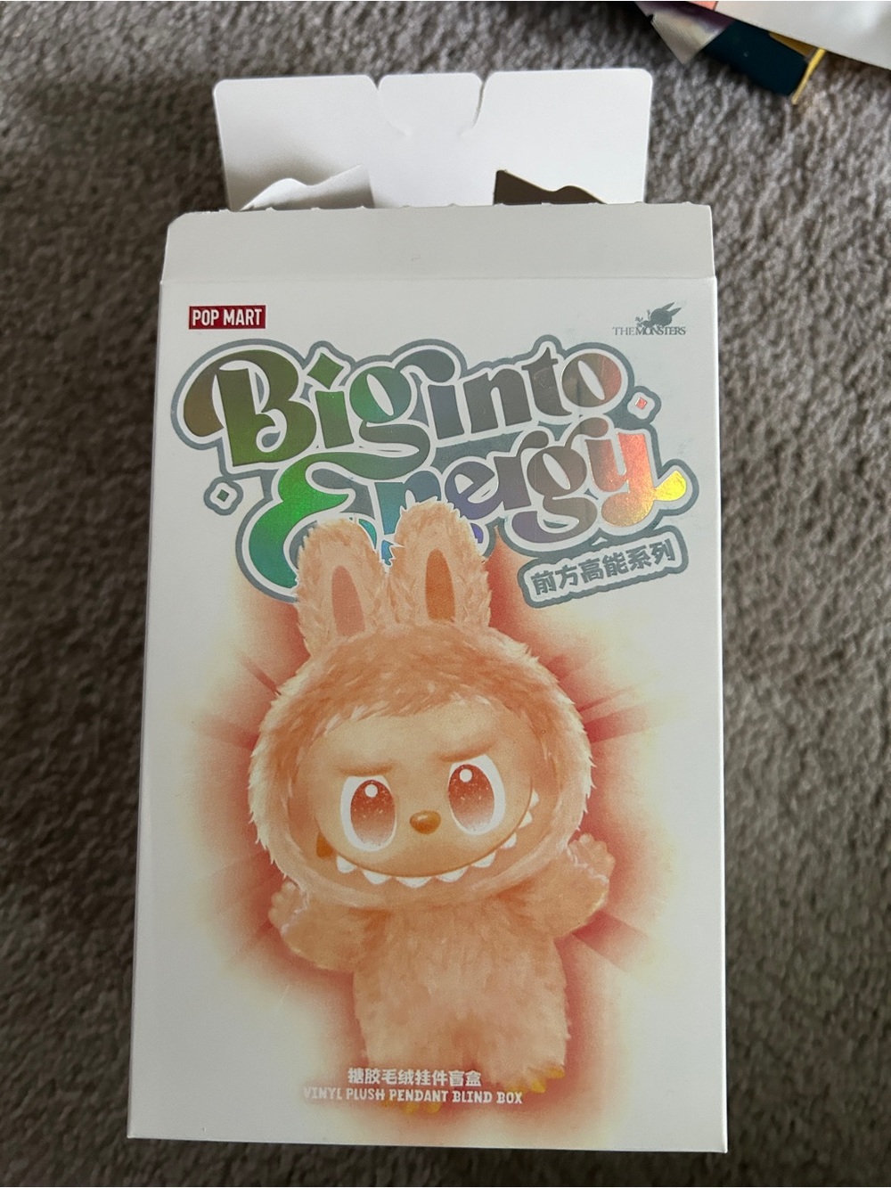 POP MART Big into Energy Plush Pendant Blind Box - Peach Orange